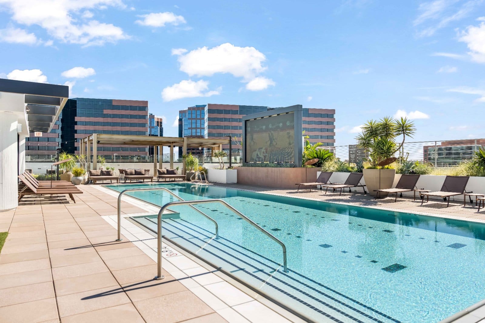 Resort-style pool at Aurum, Orange County